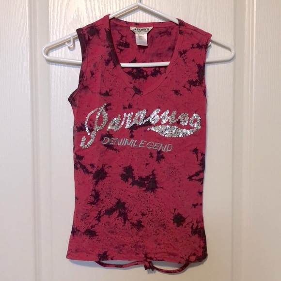 Parasuco XS Hot Pink/Charcoal Grey Muscle Tank - Picture 1 of 4